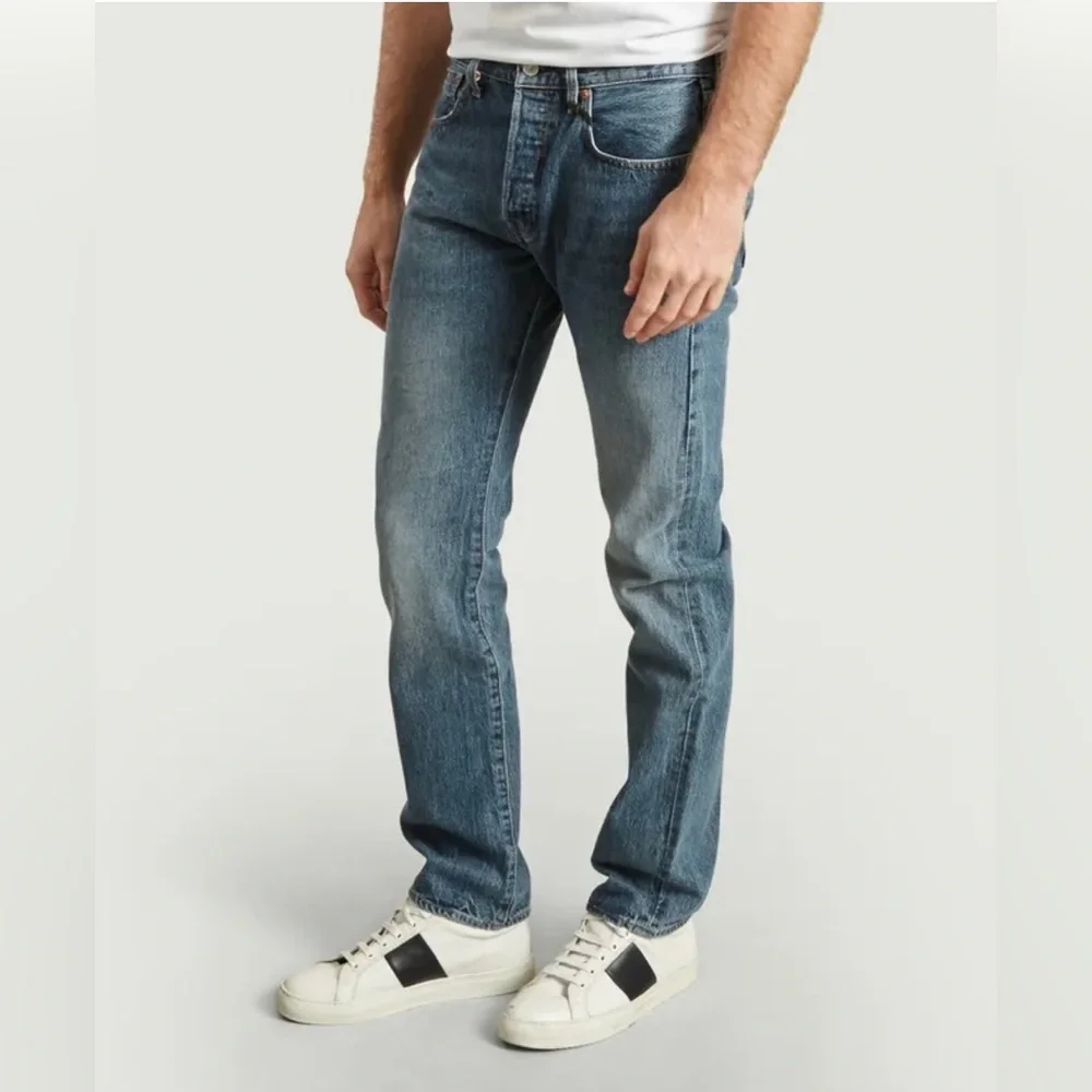 LEVI’S 501 Original Fit Button Fly Medium Wash Jeans Sz 38x32